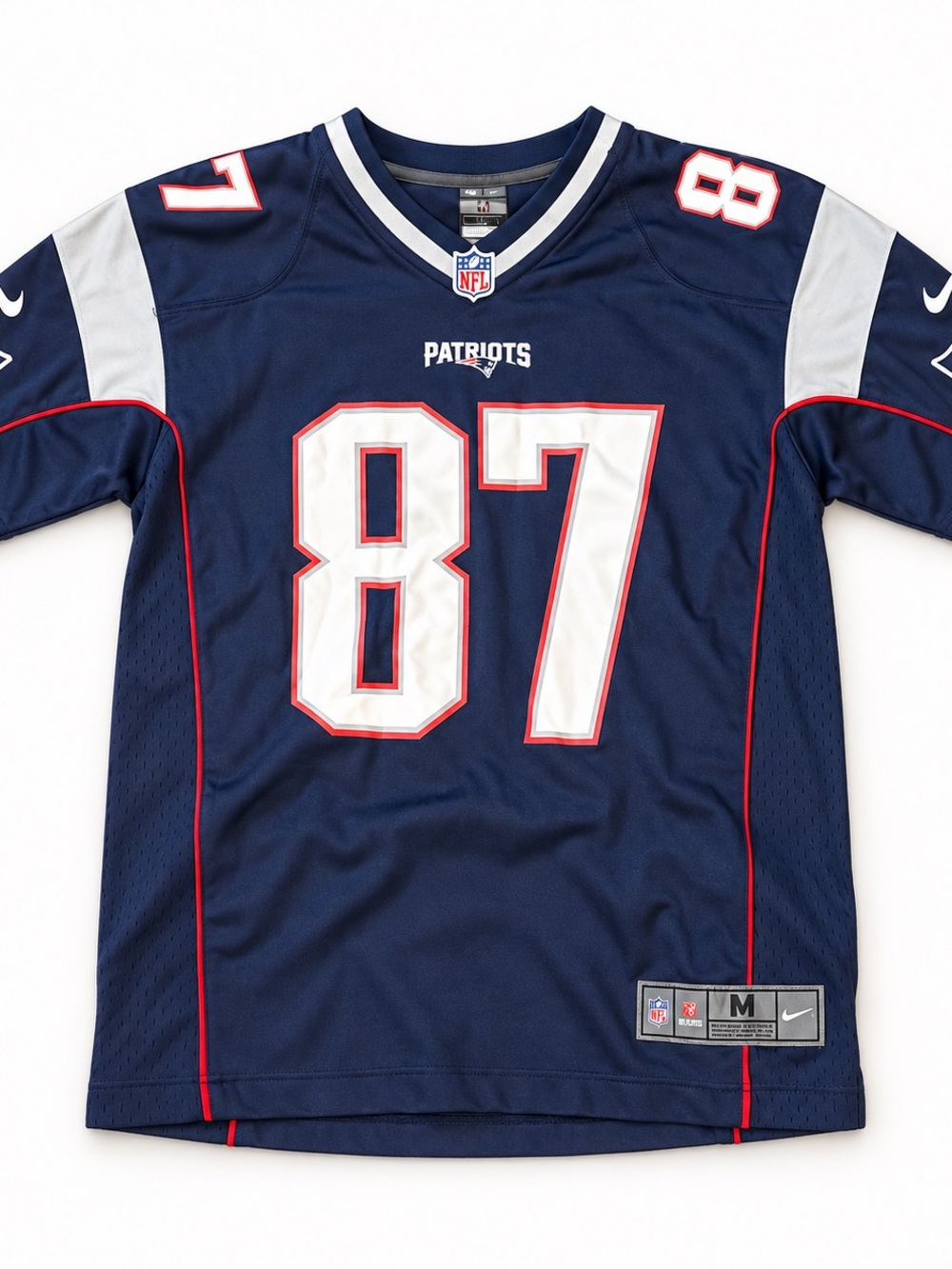 Nike Youth Navy Patriots #87 Football Jersey